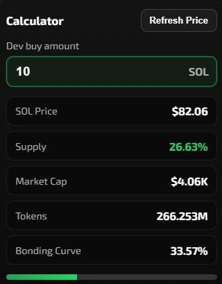 Ghosted Launch Calculator screenshot